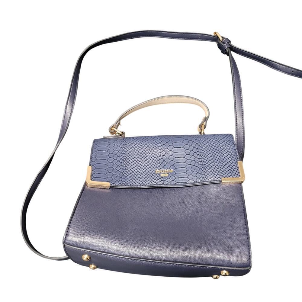 Dune London Women's Handbag Blue Small Size Crossbody Strap Bucket Inner Pockets